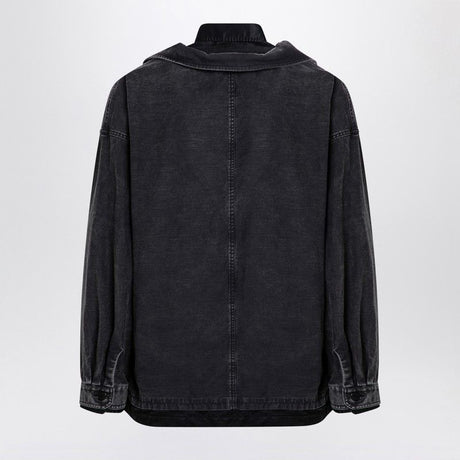 MAISON MIHARA YASUHIRO	 Double-Layered Black Shirt Jacket for Men