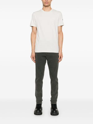 MONCLER Casual Straight Cut T-Shirt with Logo and Design