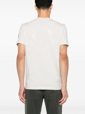 MONCLER Casual Straight Cut T-Shirt with Logo and Design