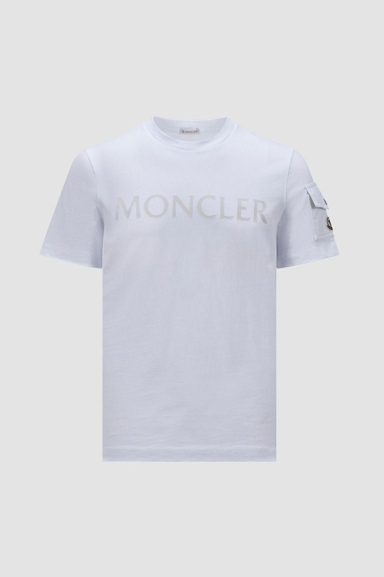 MONCLER Polyester-Cotton Blend SS Crewneck T-Shirt for Men