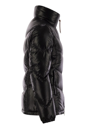 MONCLER Chic Mini Down Jacket with Flared Silhouette