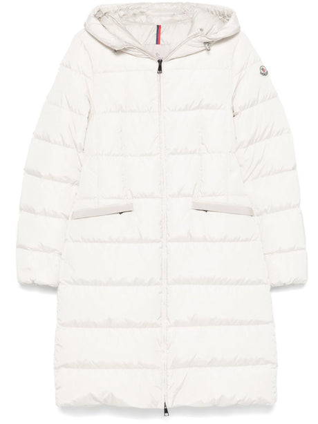 MONCLER Lightweight Beige Hooded Jacket for Women - Fall/Winter 2024