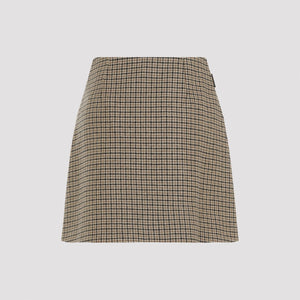 MONCLER Chic Virgin Wool Mini Skirt