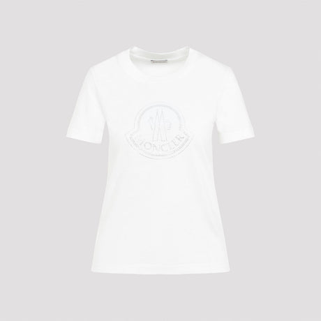 MONCLER Elegant Cotton Crew-Neck Tee for Women