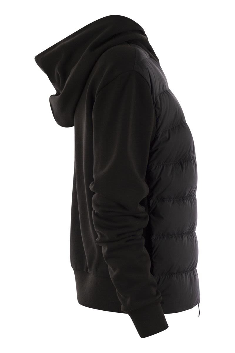 MONCLER Luxury Zip-Up Hooded Puffer Sweatshirt