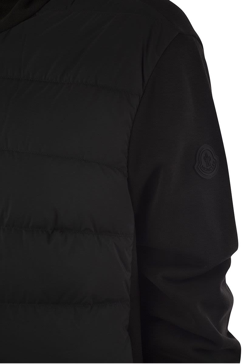 MONCLER Luxury Zip-Up Hooded Puffer Sweatshirt