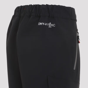 MONCLER GRENOBLE Elegant Stretch Polyamide Trousers in Black