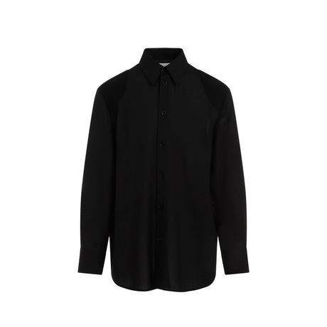 JIL SANDER Virgin Wool Long Sleeve Shirt for Men