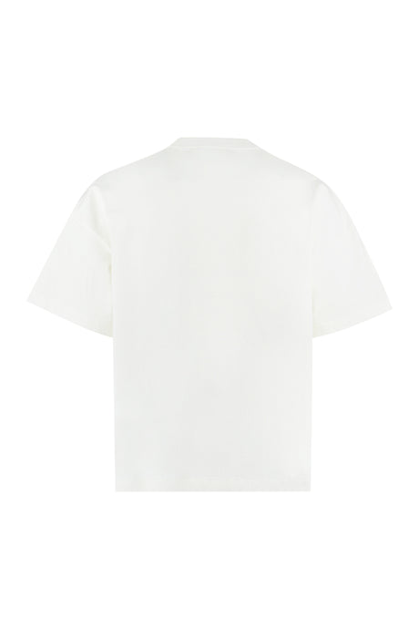 JIL SANDER Men's White Logo Cotton T-Shirt for SS24