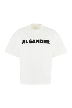 JIL SANDER Men's White Logo Cotton T-Shirt for SS24