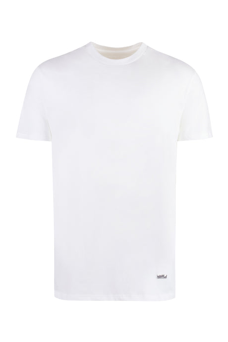 JIL SANDER Men's Ribbed Cotton Crew-Neck T-Shirt