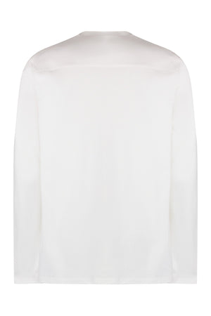 JIL SANDER Men's Cotton Long Sleeve T-Shirt - White