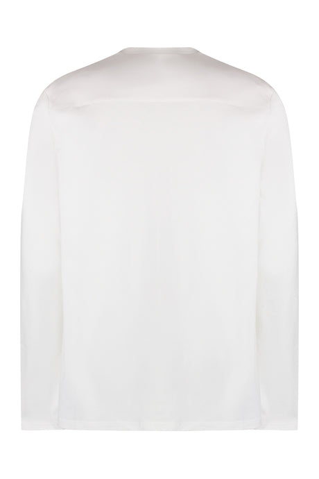 JIL SANDER Men's Cotton Long Sleeve T-Shirt - White