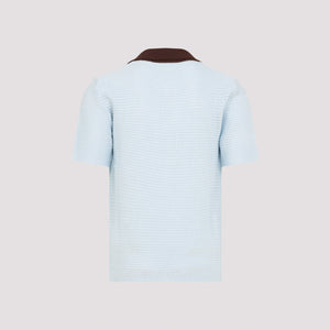 JIL SANDER Classic Short Sleeve Knit Polo for Men