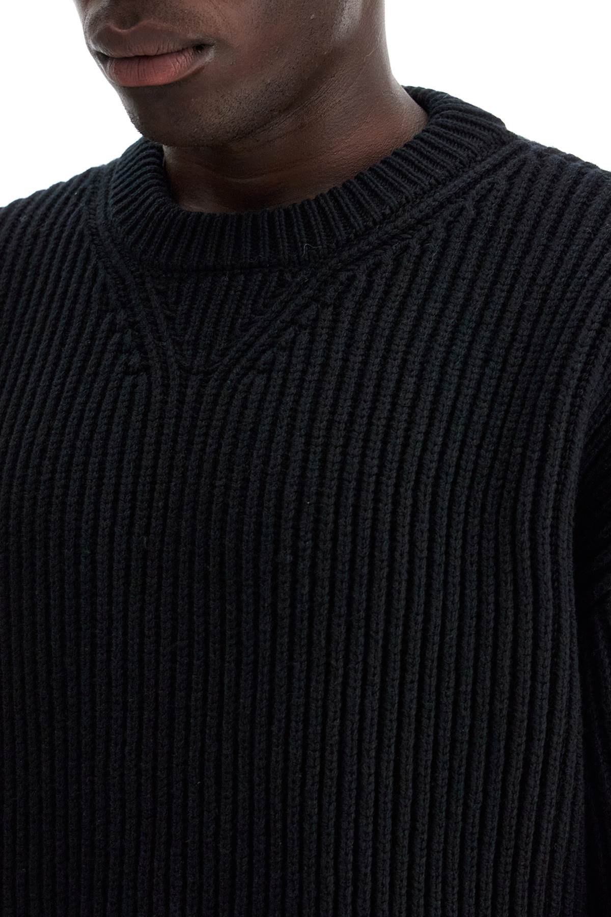 JIL SANDER Oversized Ribbed Wool Pullover