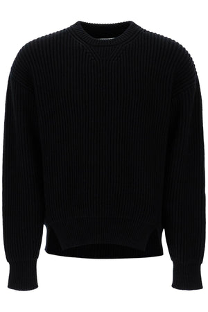 JIL SANDER Oversized Ribbed Wool Pullover