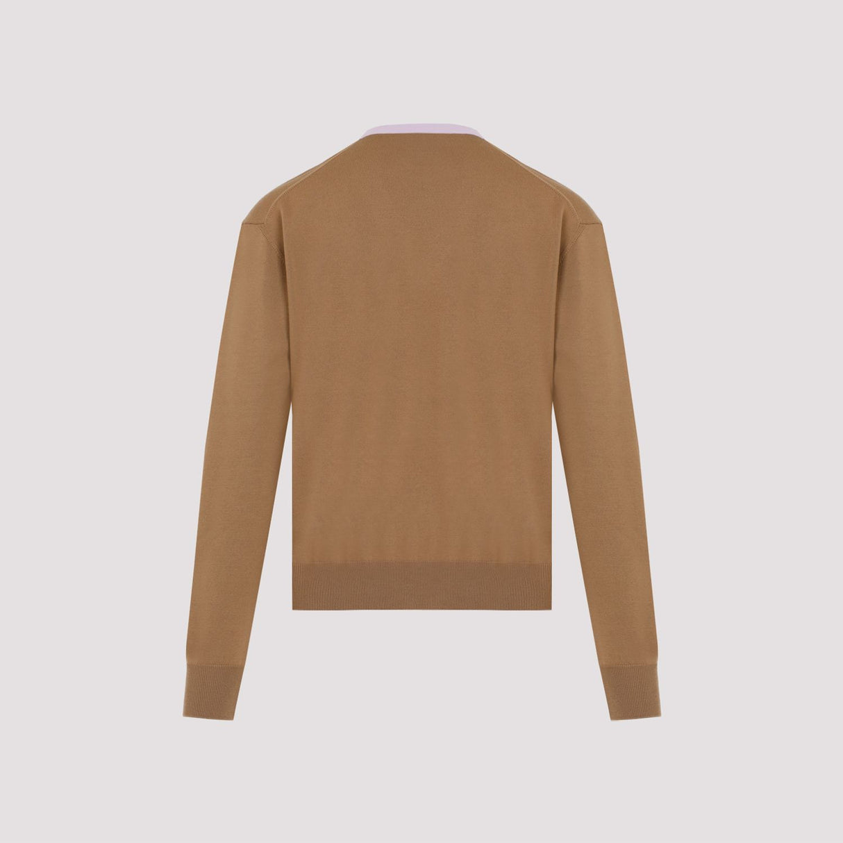 JIL SANDER Beige Wool Men's Pullover for FW24 Collection