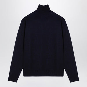 JIL SANDER Men's Classic High-Collar Wool Sweater