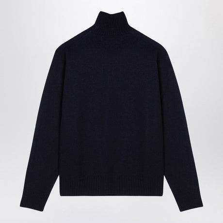 JIL SANDER Men's Classic High-Collar Wool Sweater