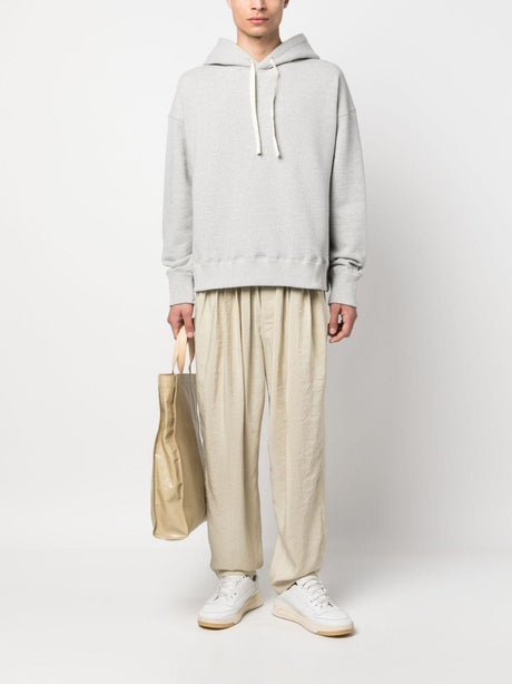 JIL SANDER Men's Grey Cotton Hoodie for FW23