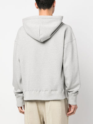 JIL SANDER Men's Grey Cotton Hoodie for FW23