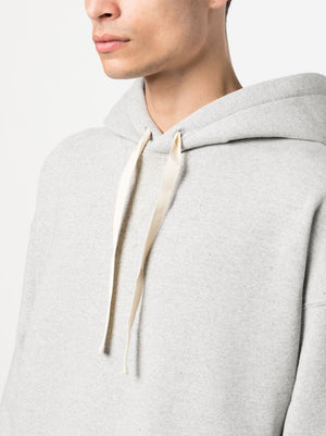 JIL SANDER Men's Grey Cotton Hoodie for FW23