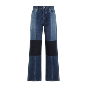 JIL SANDER Navy Blue Cotton Denim Jeans for Women (SS24)