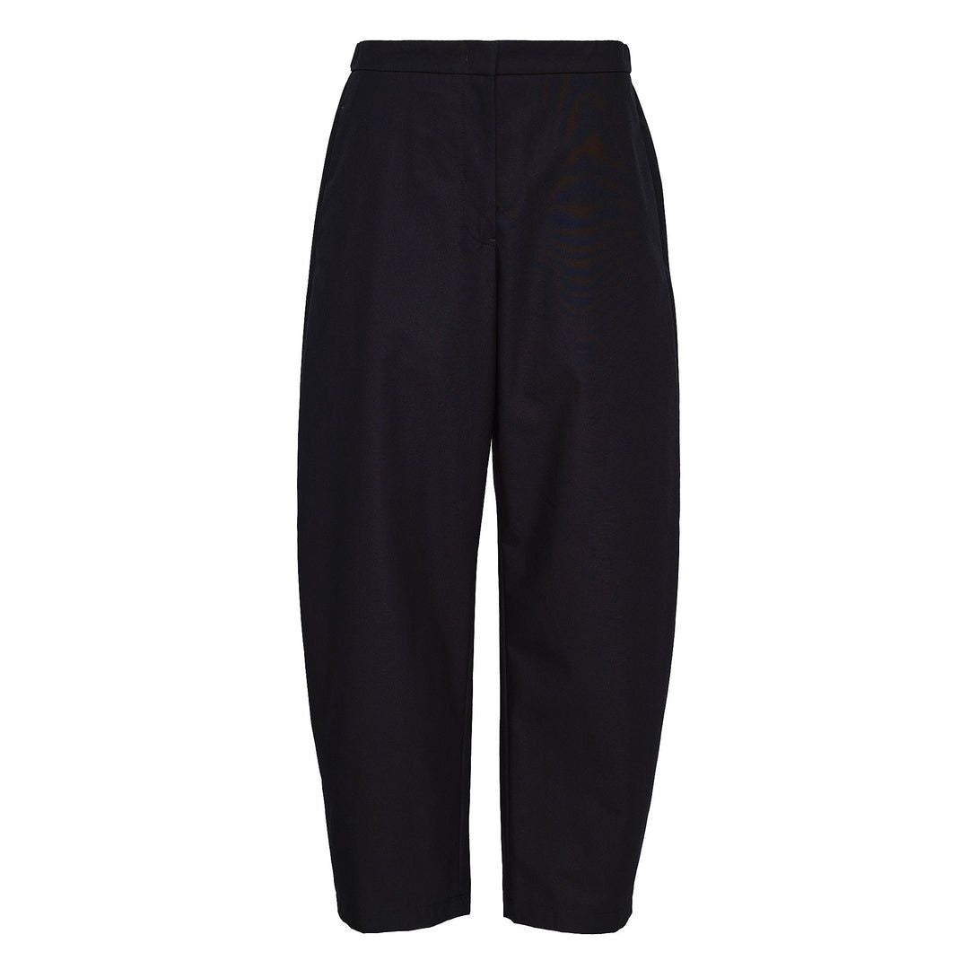 JIL SANDER Navy Blue Elastic Waist Women's Pants