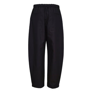 JIL SANDER Navy Blue Elastic Waist Women's Pants