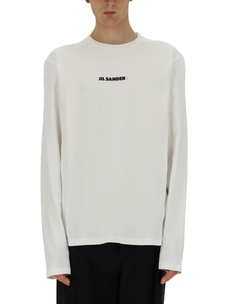 JIL SANDER Logo Cotton T-Shirt - Size M