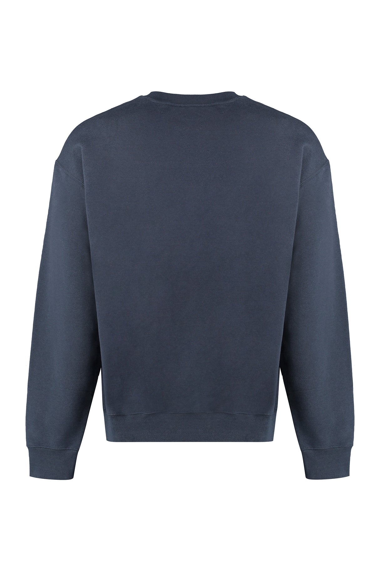 JIL SANDER Midnight Blue Crewneck Logo Sweatshirt