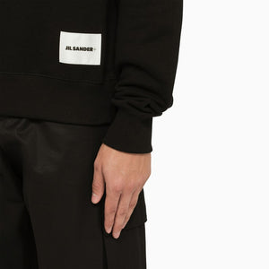 JIL SANDER Wide Black Hoodie for Men