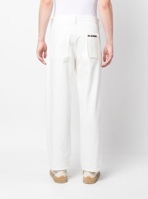 JIL SANDER Men's Porcelain Denim Trousers for SS23 Collection