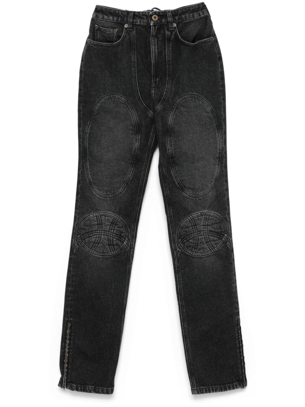 JEAN PAUL GAULTIER Padded Details Denim Jeans