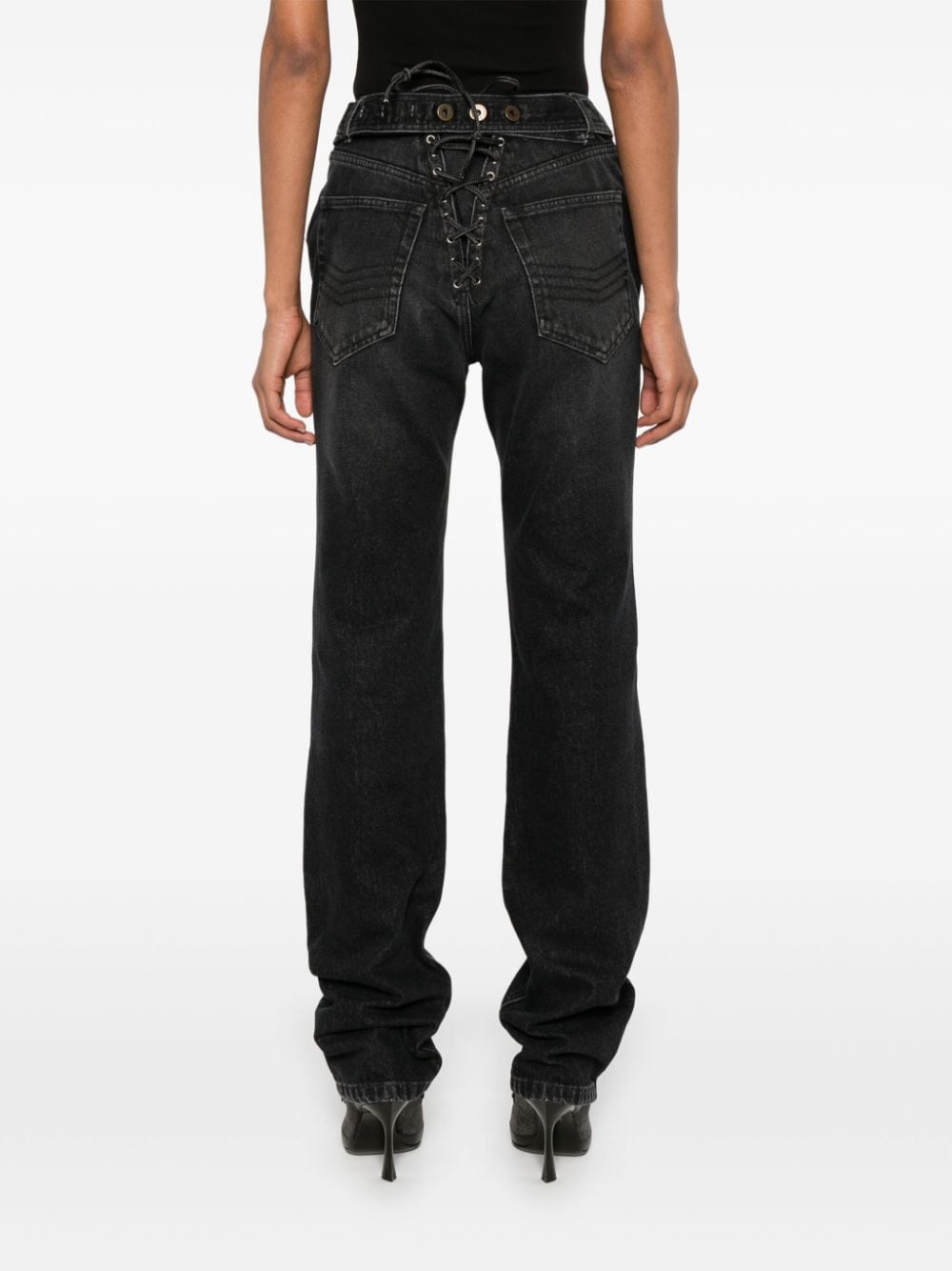 JEAN PAUL GAULTIER Padded Details Denim Jeans