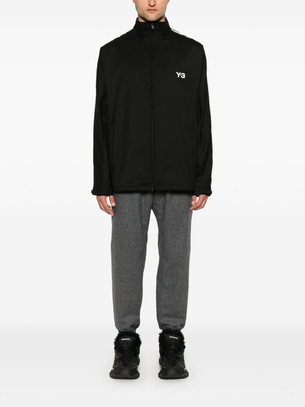 Y-3 Flannel Cuff Pants for Men - Fall/Winter 2024