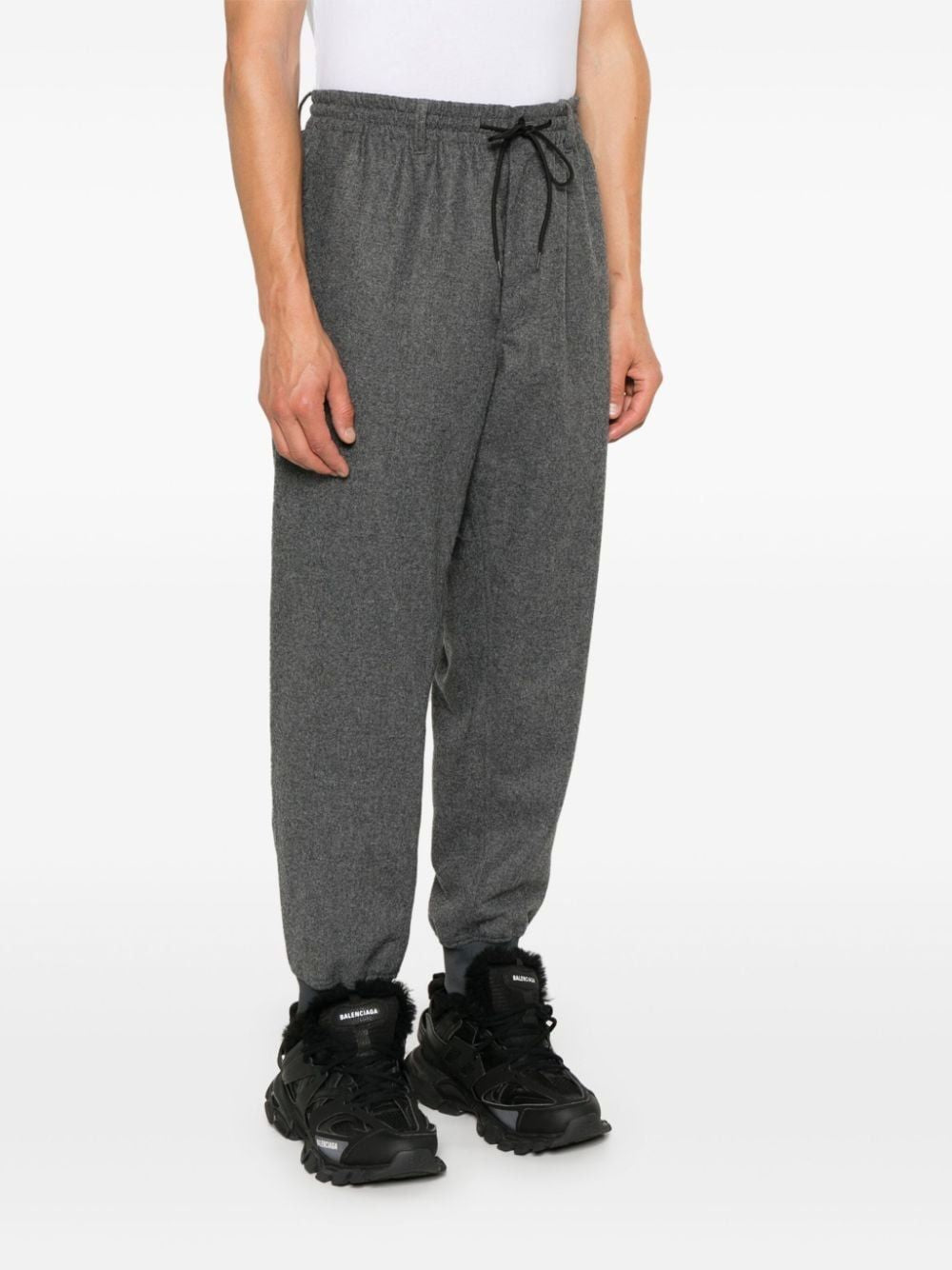 Y-3 Flannel Cuff Pants for Men - Fall/Winter 2024