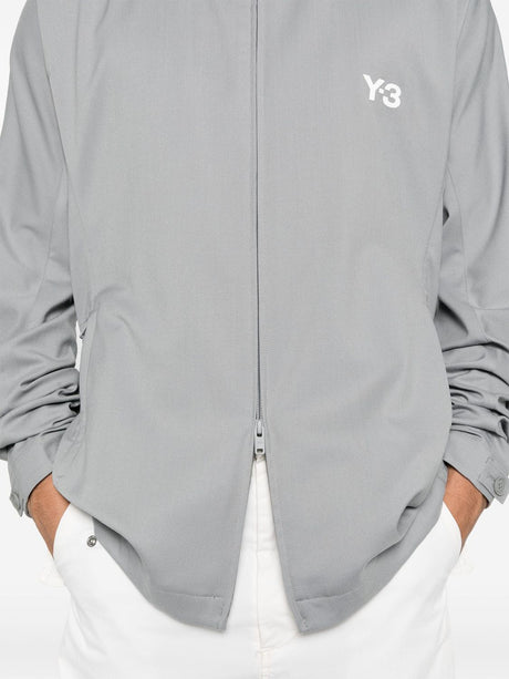 Y-3 Logo-Printed Jacket with Slouchy Hood for Men