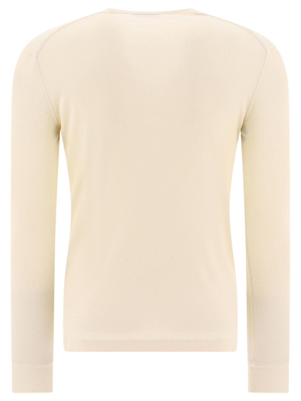 TOM FORD Luxurious Beige Lyocell Blend Buttoned T-Shirt