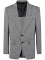 TOM FORD Men's Wool Silk Linen Herringbone Shelton Jacket