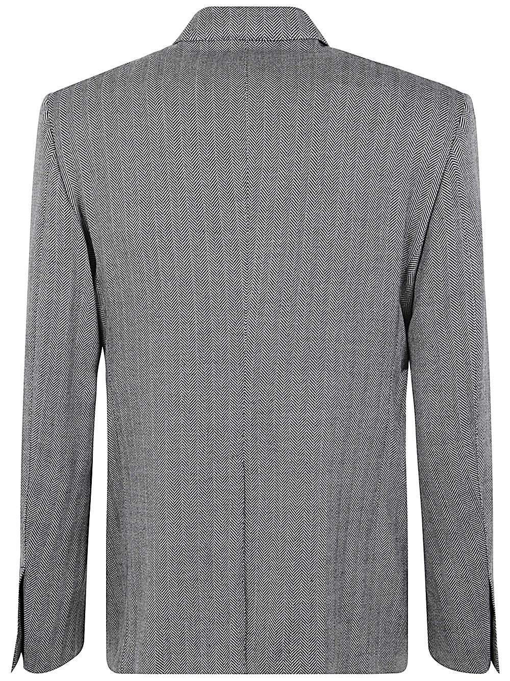 TOM FORD Men's Wool Silk Linen Herringbone Shelton Jacket