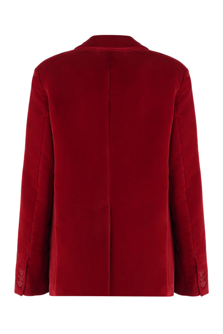 JW ANDERSON Chic Crimson Velvet Blazer