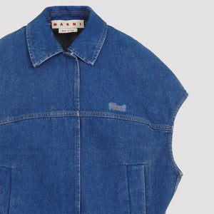 MARNI Classic Blue Cotton Jacket