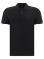 TOM FORD Men's Black Piqué Polo Shirt for SS24