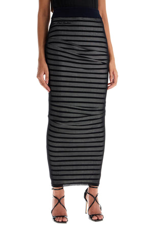 JEAN PAUL GAULTIER Chic Striped Long Skirt - Size S