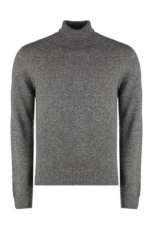 THE (ALPHABET) Cashmere Blend Turtleneck Sweater - Grey