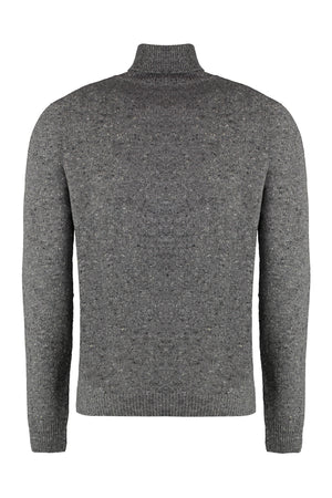 THE (ALPHABET) Cashmere Blend Turtleneck Sweater - Grey