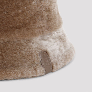 LOEWE Shearling Bucket Hat for Women - Fall/Winter 2024