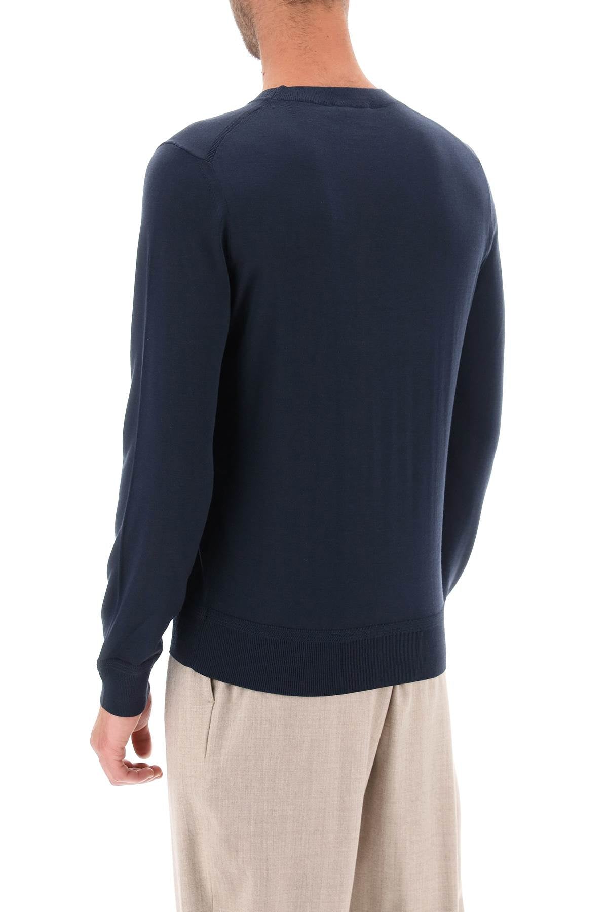 TOM FORD Luxurious Fine Wool Sweater in Grey for Men's Fall/Winter Wardrobe