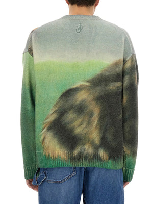 JW ANDERSON Oversized Printed Sweater - Size L